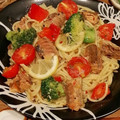 ゆうにゃんごはん's cooksnap of when they made 簡単だけど美味しい✨サバ缶パスタ！！.