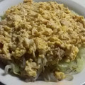 aizu_po's cooksnap of when they made レシピ1もやしとキャベツとツナマヨ卵.
