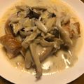 ととてひま74☆'s cooksnap of when they made 豚ロースステーキきのこのクリームソース.