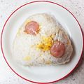 しぶみきちゃん's cooksnap of when they made 混ぜるだけ☆チャーハン風味のおにぎり.
