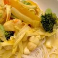 1035's cooksnap of when they made 簡単ラクサ★ココナツミルクのアジアンヌードル.