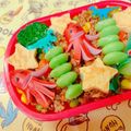 ☆３匹の子ぶた☆'s cooksnap of when they made 簡単お星様タコライスのお弁当.