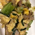 ちゃんこまんさん's cooksnap of when they made 玉子と豚肉、いろいろ野菜のオイ醤油炒め。.