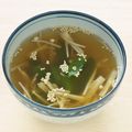 saku95's cooksnap of when they made オカワカメとえのきのスープ.