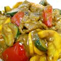 ハナレ's cooksnap of when they made ズッキーニと牛こま肉のカレー炒め.