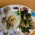 salymama's cooksnap of when they made 空芯菜と豚肉☆オイスターソース炒め.