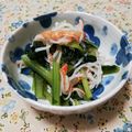 みゆこ♪ママ's cooksnap of when they made 小松菜とカニかまのおひたし.