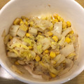 主婦T's cooksnap of when they made 簡単♡白菜とコーンのごまマヨポンサラダ.
