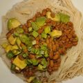 mikiha5's cooksnap of when they made アボカドと納豆のぶっかけそうめん.