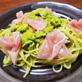彩mama♡'s cooksnap of when they made 簡単　生ハムとアボカドのクリームパスタ.