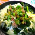 ユーロン's cooksnap of when they made ふんわり卵のワカメラーメン.
