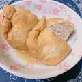☆３匹の子ぶた☆'s cooksnap of when they made 油揚げの肉詰め煮！生姜たっぷり温まる♪.