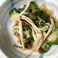 ぽっぽ5's cooksnap of when they made オクラとエノキのナムル.