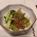 RiOmemory's cooksnap of when they made 小松菜のじゃこ醤炒め.