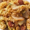 ミレーちゃん's cooksnap of when they made ＊簡単＊レタスキムチチャーハン＊.