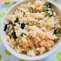 Nekozame's cooksnap of when they made 鮭とわかめの炊き込みご飯.