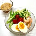 にきけん's cooksnap of when they made 母の味♪冷やしうどん（ピーナッツタレ）.