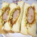 まゆみきママ's cooksnap of when they made カツの残りで名古屋名物みそカツサンド☆.