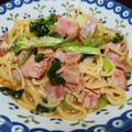 豆田茂夫's cooksnap of when they made ★☆小松菜とベーコンの和風パスタ☆★.