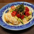 dimbula121's cooksnap of when they made 夏野菜タップリ乗せ素麺.