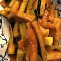 Karikari苺's cooksnap of when they made ズッキーニとちくわのうま辛炒め.