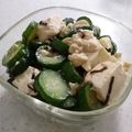 みこひろママ's cooksnap of when they made ヘルシー肴♪豆腐ときゅうりの塩昆布和え.