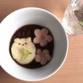 ♡JyuRiku♡'s cooksnap of when they made ひなまつりに♪白玉で桃の花♡.