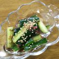 逆さナマズ's cooksnap of when they made いくらでも食べれるキュウリの梅和え.