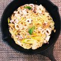 ぽんぽこぽこぽん's cooksnap of when they made いかとネギで和ぁパスタ☆.