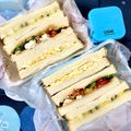 ふたごゆき's cooksnap of when they made ピーナッツバターで♡胡瓜とチーズのサンド.