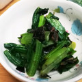 ピニヨ's cooksnap of when they made 青菜ののり和え.