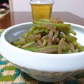 ダイナマイト漆黒's cooksnap of when they made 芋蔓と蒟蒻の煮物.