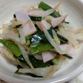 レオミウ's cooksnap of when they made もやしとニラとハムのナムル.