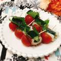 Satoco❋'s cooksnap of when they made ちくわにきゅうりと大葉挟み＋ミニトマト.