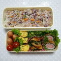 ✯聖夢✯'s cooksnap of when they made お弁当に！鮭フレークとゆかりの香りご飯✿.