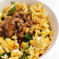 スズヵ's cooksnap of when they made ぶりの照り焼きリメイク＊ぶり玉子丼.