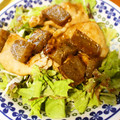 ＊実月＊'s cooksnap of when they made 氷こんにゃくと豚肉のソース炒め.