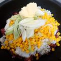 チビずママ's cooksnap of when they made ホットプレートでペッパーランチ風ライス.