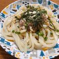 ＊みぃ＊＊'s cooksnap of when they made さっぱり！わさび入りツナとオクラのうどん.