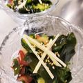 chama…♡♡'s cooksnap of when they made ワカメときゅうり、タコの酢の物.