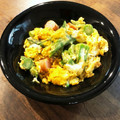 プチシュ's cooksnap of when they made トマトとおくらのふわふわ卵炒め♪.