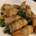 u_usim's cooksnap of when they made 豆苗の豚肉巻き.