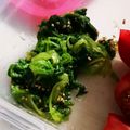 のんミ☆'s cooksnap of when they made レッツ3分クッキング♡レタスのおひたし♡.