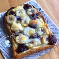 Miiyasusho's cooksnap of when they made バナナとあんこのとろけるチーズトースト♡.