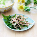 runa10's cooksnap of when they made ハムとみょうがと大葉の和え物♡.