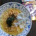 ジョングレ's cooksnap of when they made たらこパスタ シラスおろし添え.