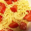 eri！！！'s cooksnap of when they made 材料はトマトだけ。冷製パスタ.