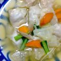 akilala's cooksnap of when they made ✿野菜たっぷりワンタンスープ✿.