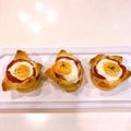 クックEBXFTK☆'s cooksnap of when they made ホウレン草入りベーコンエッグカップ♪.