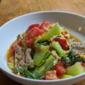 gongmei's cooksnap of when they made 豚バラ肉とトマトのオイスター炒め.